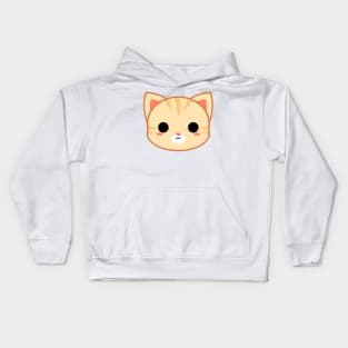 Cute Cream Tabby Cat Kids Hoodie